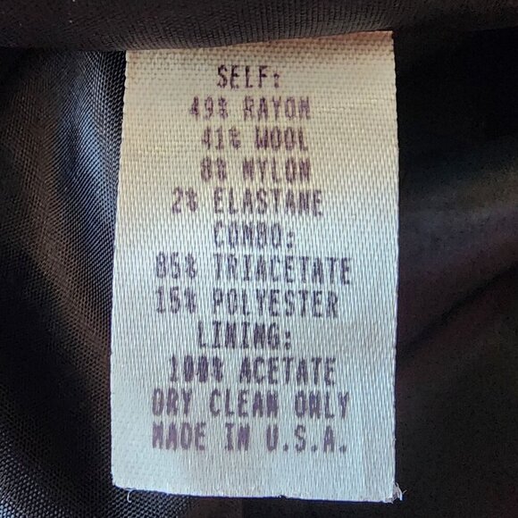 Nanette Lepore Wool Blend Plaid Black White Pencil Skirt Womens 6 - Picture 7 of 7